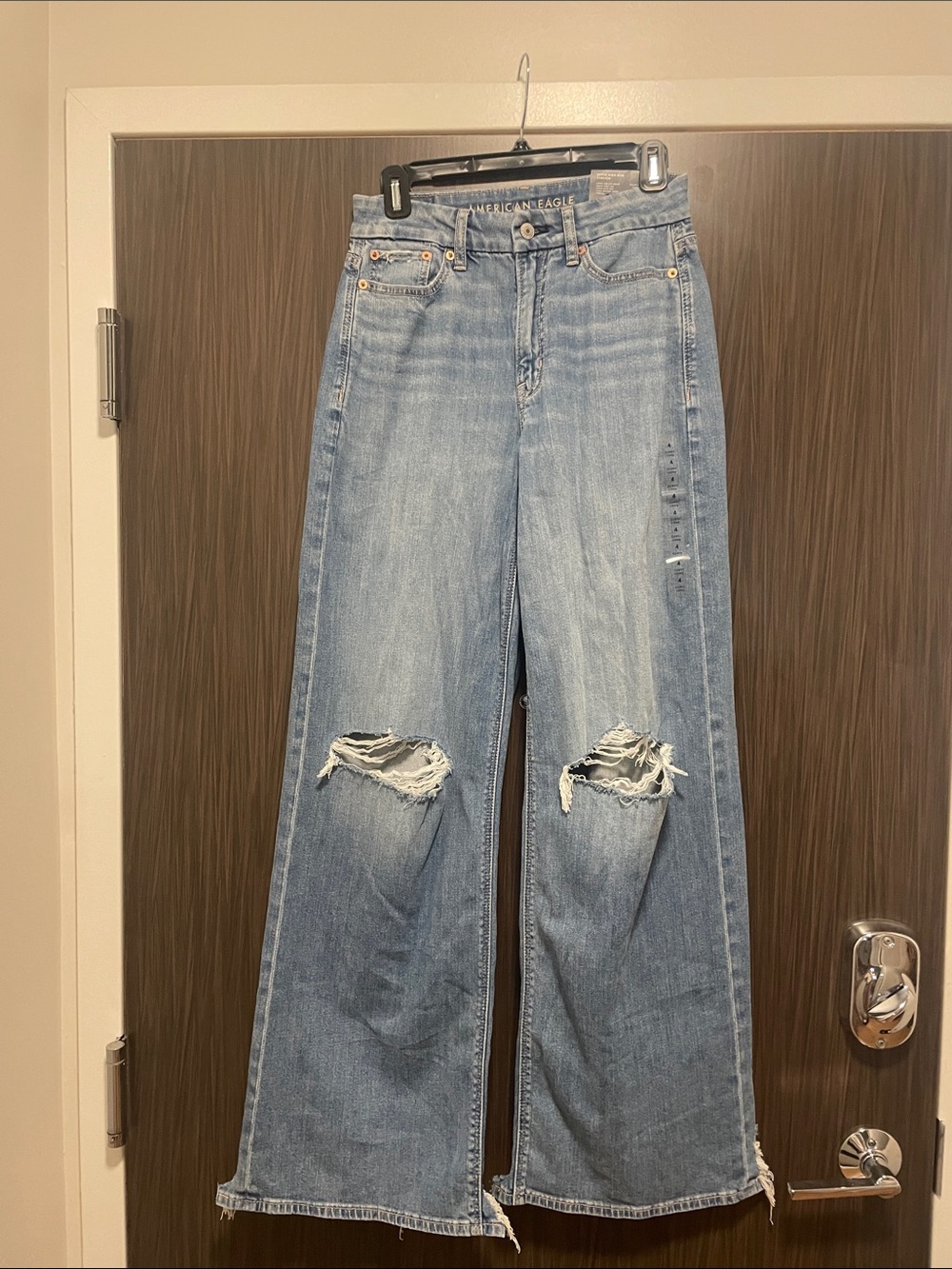 American Eagle Outfitters Curvy Dreamy Drape Baggy Wide Leg super high rise long